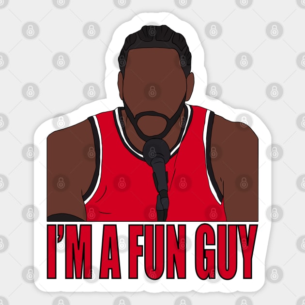 Kawhi Leonard "I'm A Fun Guy" Sticker by rattraptees